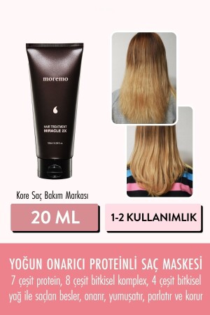 [mini Boy] Hair Treatment 2x Miracle (KORENDY) Onarıcı Saç Maskesi 20 ml - Moremo