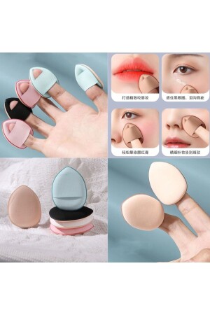 Mini Cosmetic Puff Finger Gesicht Make-up Schwamm trocken nass Tuch Schwamm unter Augen Concealer Concealer - 1