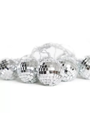 Mini-Disco-Kugel, dekoratives Ornament, 10 LED-Kette, batteriebetriebenes Ornament, LED 5151-0641 - 4