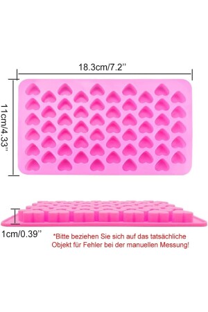 Mini-Herzform aus Silikon für Schokolade, Kuchen, Eiscreme SS2214 - 4