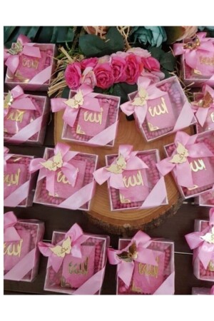 Mini-Koran-Gebetsperlen-Set, Rosa, 10 Stück - 1