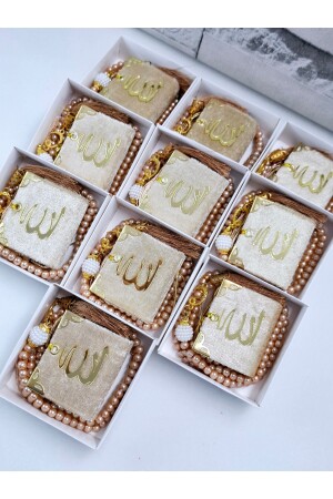 Mini Kuran-ı Kerim Ve Tesbih Mevlid Seti 10 Adet - Hira Tasarım