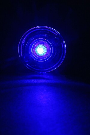 Mini-runde runde LED-Lampe, einzelne LED, wasserdicht, 12/24 Volt, Blau, 10 Stück, ZER-218-BLUE - 3