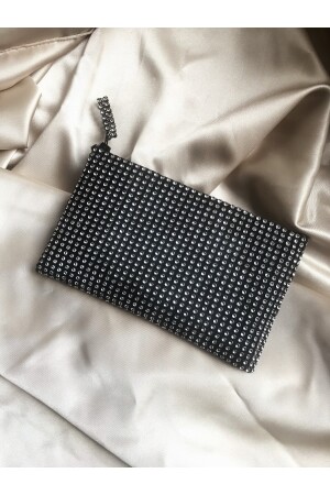 Mini-Stone-Look, glitzernde Abendkleid-Handtaschen-Portfolio-Clutch - 4