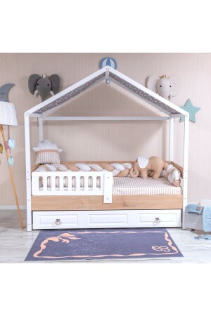 Minibaby Capy Filli 4’lü Örgü Montessori Bebek Çocuk Uyku Seti 595956 - 1