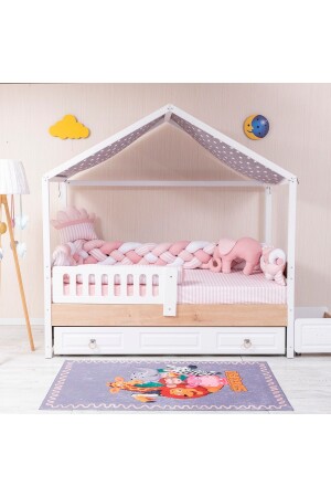 Minibaby Pink Elephant 3-teiliges gestricktes Montessori Baby-Kinderschlafset 90x190-100x200 - 1