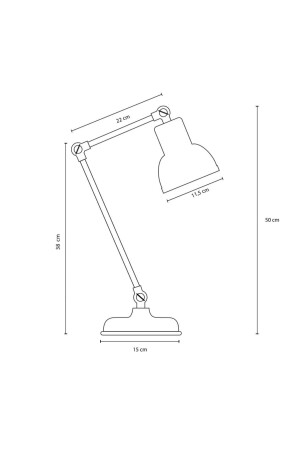 Minimal Klasik Beyaz Masa Lambası Abajur ADH335 - 6