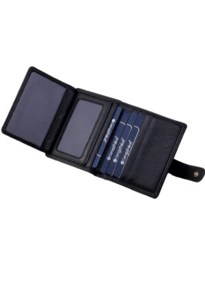 Minimale schwarze Herrenbrieftasche aus echtem Leder sb136hcp98 - 3