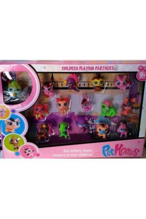 Miniş Family 15-teiliges Katzenspielzeug von Pet Homes – Minişler Toy Miniş Figures Petshops Family - 1