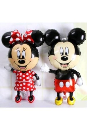 Minnie Mause Ve Mickey Mause Set Büyük Boy Folyo Balon 85x46 Cm - 1