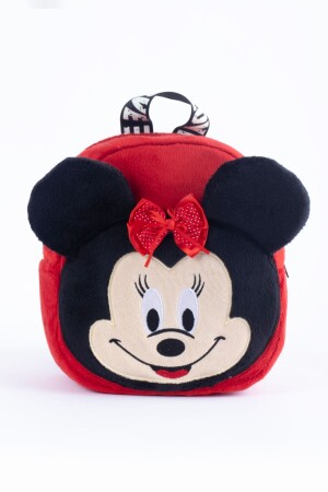 Minnie Mouse Çocuk Çantası Premium Nakışlı & Sırt Çantası At Tüyü Kumaş Çocuk Çantası 0-8 Yaş - 2