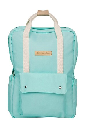 Mint Yeşili Çok Cepli Biberon Termoslu Fonksiyonel Anne Bebek Bakım Sırt Çantası Fp-bgo50-mint - Fisher Price