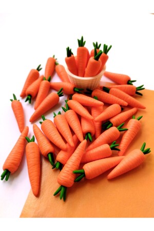 minyatür el yapımı havuç (1 adet) - Miniminikonsept