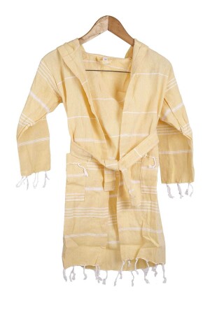 Mira Home Kapşonlu Çocuk Peştemal Bornoz 100 Pamuk - Mevababy