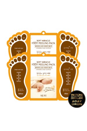 Miracle Foot Peeling Pack - Çorap Tipi Ayak Peeling Maskesi 2'li 1518072 - 1