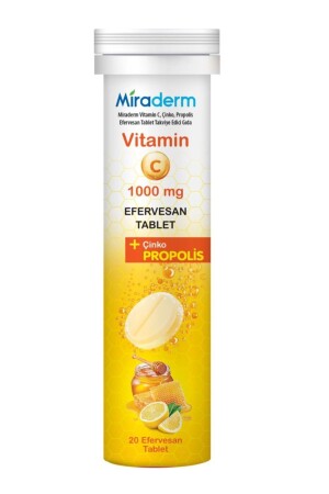 Mıraderm Propolis Vitamin C Zinko 20 Brausetablette - 1