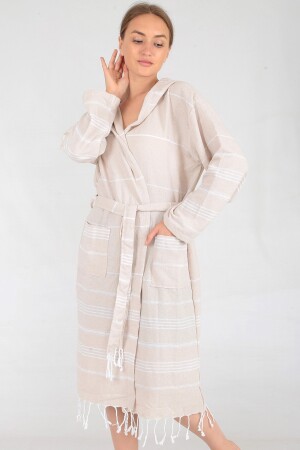 Miranda Peştamal Bornoz Bej BC-114 - Buldan Concept