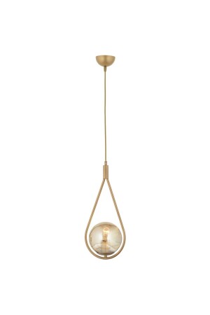 Mirza Single Antique Honey Glass Moderne Pendelleuchte Küche Wohnzimmer Pendelleuchte Kronleuchter - 4