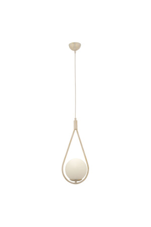 Mirza Single White Wiped Pendelleuchte, weißes Glas, moderne Pendelleuchte, Küche, Wohnzimmer, Pendelleuchte, Kronleuchter 3539-01-WH - 5