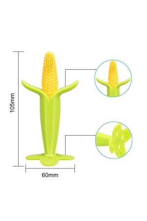 Mısır Bebek Diş Kaşıyıcı Diş Fırçası yesil_misirdiskasiyici - 5