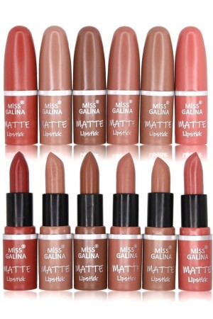 Miss Galina Matte 6-teiliges Lippenstift-Set A-Serie - 1