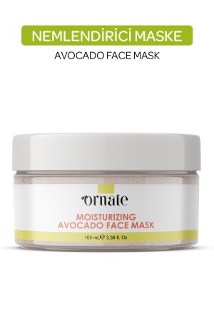 Mitesser, Akne, Porenreinigende Avocado-Gesichtsmaske mit weißer Tonerde 100 ml AVAKADOMASK2 - 1