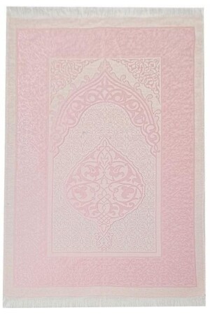 Mitgift – Geschenk – 4-teiliges Brautpaket-Set – Gebetsdecke – Taft-Gebetsteppich – Yasin – Rosenkranz-Bezug * Taft 120 x 70 - 3