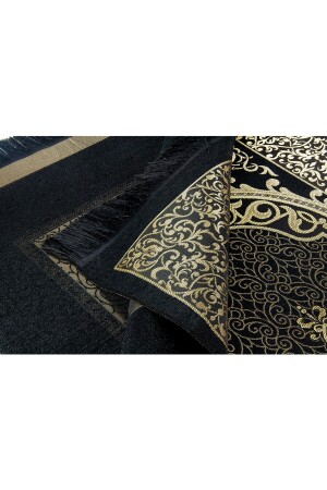 Mitgift-Geschenkbox mit Kaaba-Muster, Gebetsteppich-Set, luxuriöser Taft-Gebetsteppich, Perlen-Rosenkranz, 70 x 110 - 7
