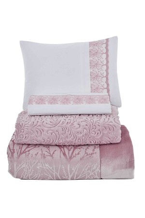 Mitgiftpaket 10-teiliges Tagesdecke-Bettbezug-Set Decke Frühlingsgetrocknete Rose 0601010208205 - 8