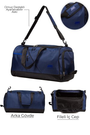 Mittelgroße Unisex-Sport-, Fitness- und Reisetasche mit Schuhfach und Thermoskanne - 3