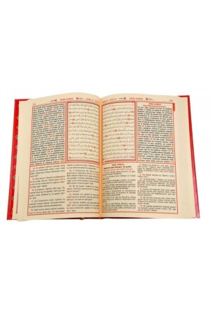 Mittelgroßer dreifacher Koran (arabisch-türkische Lesung und türkische Bedeutung) - 6