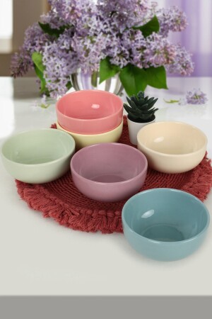 Mix Soft Bulut Mini Snack-/Sauceschale 8 cm 6 Stück - Keramika