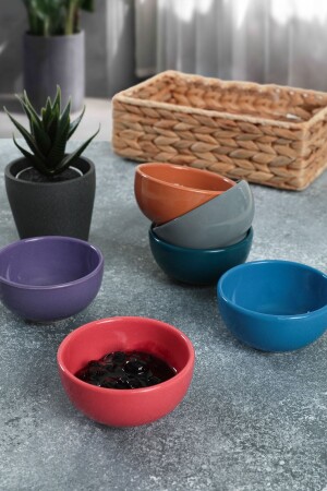 Mixed Bulut Mini Çerezlik - Sosluk 8 Cm 6 Adet 406-418-501-552-606-620 X0001356400000000000000000 - Keramika