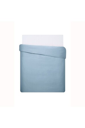 Mix&Match-Bettbezug aus Baumwollsatin für Einzelbett, Blau, 60222843 - 1