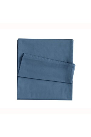 Mix&Match-Bettlaken aus Baumwollsatin für King-Size-Betten, Indigo - 2