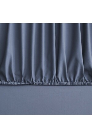 Mix&match Pamuk Saten King Size Lastikli Çarşaf Indigo - Linens