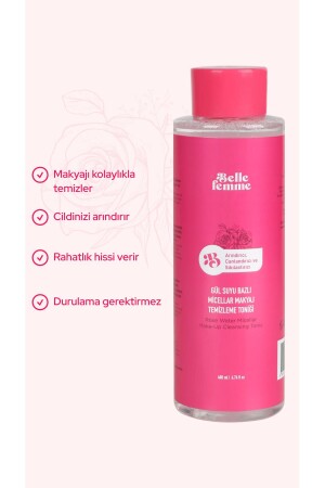 Mizellen-Make-up-Entferner-Tonikum auf Rosenwasserbasis, 400 ml. 8683816744072 - 4