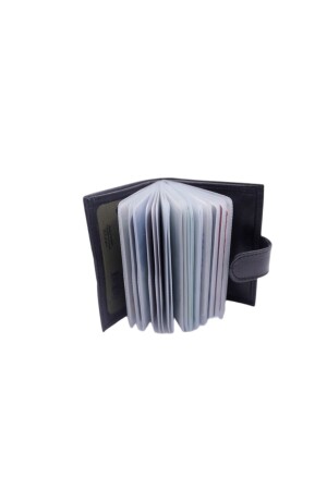 Mkm Echtleder-Geldbörse mit transparentem Kartenhalter, vertikal, Modell DDKC01 - 2