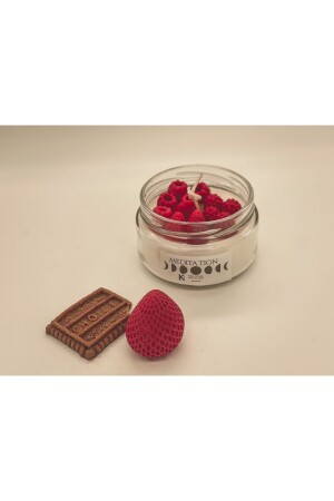 هدية مزينة من نوع MNZ مصنوعة يدوياً شمعة كعكة رائحة - شمعة - فاكهة صويا 002 - Kija Home