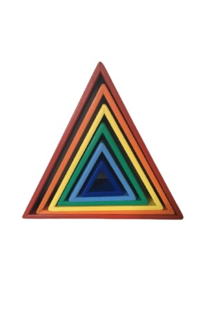 ألعاب من الخشب من MNZ أشكال مثلث وولدورف 0020 - ROOT WODEN TOYS