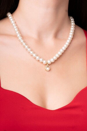 صيغة خاصة من MNZ للانساء الماسة الدافع المياه العذبة ثقافة اللؤلؤة حزمة عنق النساء 00423 - Ayenci