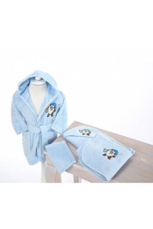 MNZ-تازمانيا حمام البامبو حزمة حديثي الولادة الطفل الأزرق 01853 - Özdilek