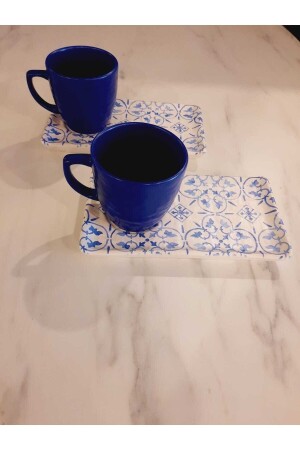 مجموعة خدمة القهوة من الحجر الطبيعي من MNZ لشخصين 022-952 20594 A - Keramika