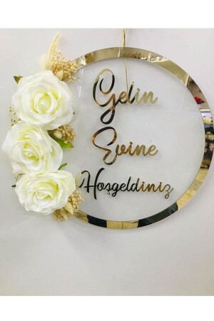 (MNZ) - العروس أو العريس مرحبا بكم في المنزل زينة الباب زينة الجدار زينة الطاولة 02x0ghh - Evsay