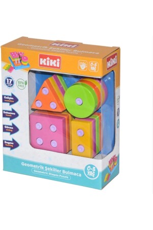 أشكال هندسية من النظام (MNZ) اللغز تطوير الطفل 0-3 سنوات 17 قطعة AE1410KK - Kiki