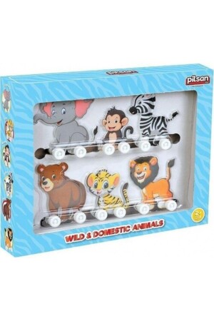 حيوانات برية من المنطقة (MNZ) ذكاء تعليمية تطوير أطفال الأطفال لعبة 03542 PLS-03542 - PİLSAN