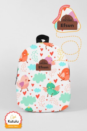 MNZ-شخصي اسم - الطيور المبتهجة 0-8 سنوات - الرعاية، ورعاية الأطفال حقيبة الظهر 7811-01 - Minilee