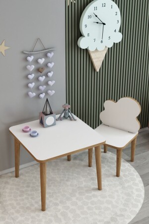 MNZ-الصيف صافة السطح الكرسي الطاولة للأطفال مجموعة 1 الكرسي 1 الجدول MS11H - webkapinda