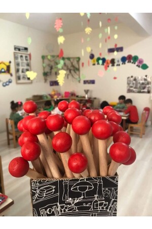 عصاصة ريتم من الخشب من MNZ 1 زوج (2 قطعة) - Yaho Oyuncağin Doğal Hali