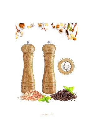 MNZ-خشب معكرونة الملح صلبة الملح شاكر العطور شاكر الخشب الطبيعي صلبة الخشب 1 قطعة 829 - ebulduk